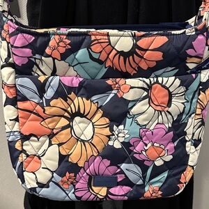 Vera Bradley Navy Floral Shoulder Bag